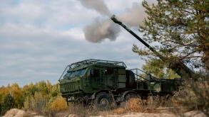 self-propelled artillery mount fires. self-propelled artillery fire