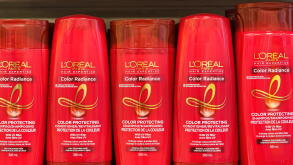 Toronto, Canada - Dec. 26, 2023: Bottles of L'Oreal on a store shelf