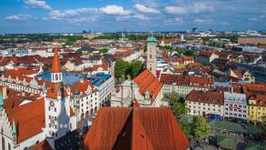City skyline, Munich, Bavaria, Germany