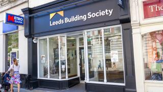 Branch of the Leeds Building Society on High Street, Colchester, Essex, UK.