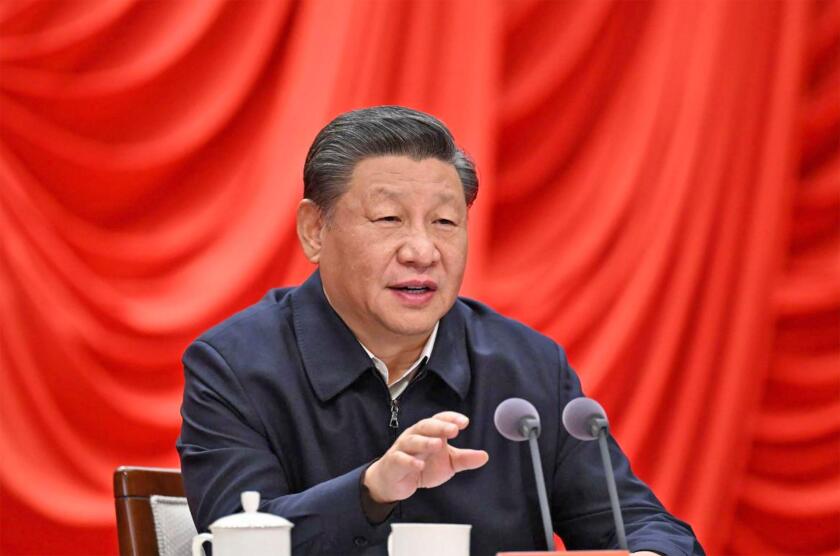 XI JINPING General Secretary of the Chinese Communist Party on 11 January 2022. Photo:Li Xueren/Xinhua.