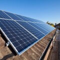 solar panels being installed on house roof england uk gb europe solar panels on roof uk