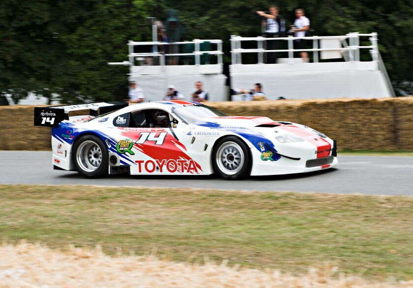 Toyota GT Sports Racing Car at Goodwood Festival of Speed West Sussex England United Kingdom UK