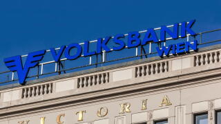 Volksbank Wien logo, sign, Vienna, Austria