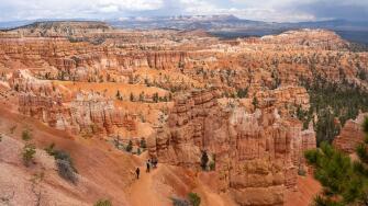 People visiting Bryce Canyon National Park in southern Utah, USA