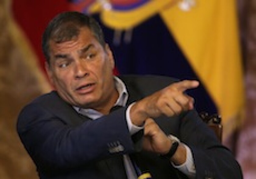 Rafael Correa, Ecuador