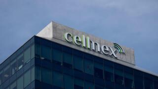 Facade of Cellnex Telecom's headquarters, on April 2, 2024, in Barcelona, Catalonia (Spain). 02 APRIL 2024 David Zorrakino / Europa Press 04/02/2024 (Europa Press via AP)
