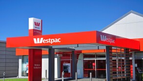 Westpac Bank, Tancred Street, Ashburton, Canterbury, South Island, New Zealand. Image shot 2011. Exact date unknown.