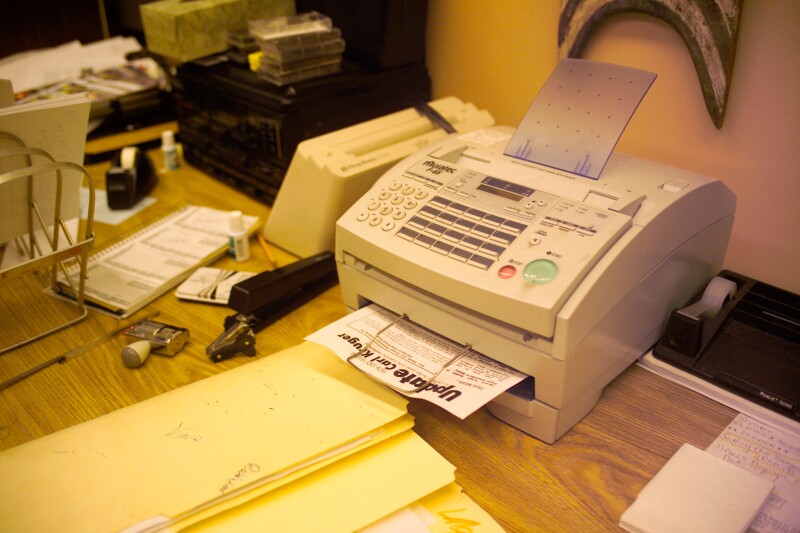 Receiving a fax 
