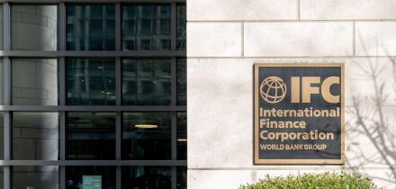 IFC sign in Washington, DC, USA.