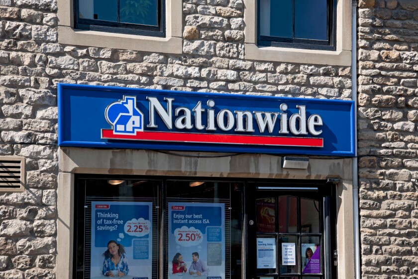Nationwide Building Society branch in Yorkshire.