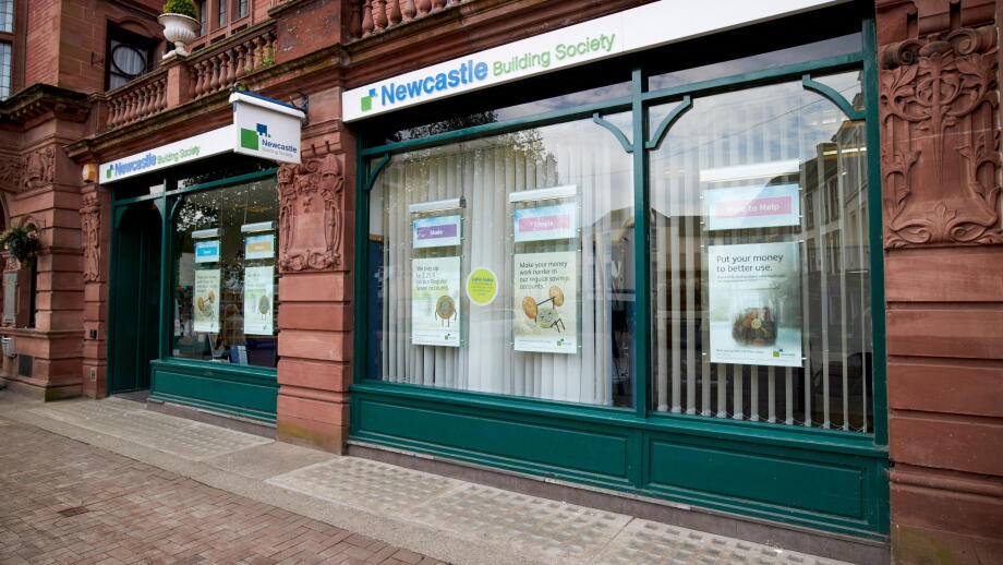 newcastle building society office branch in Carlisle Cumbria England UK