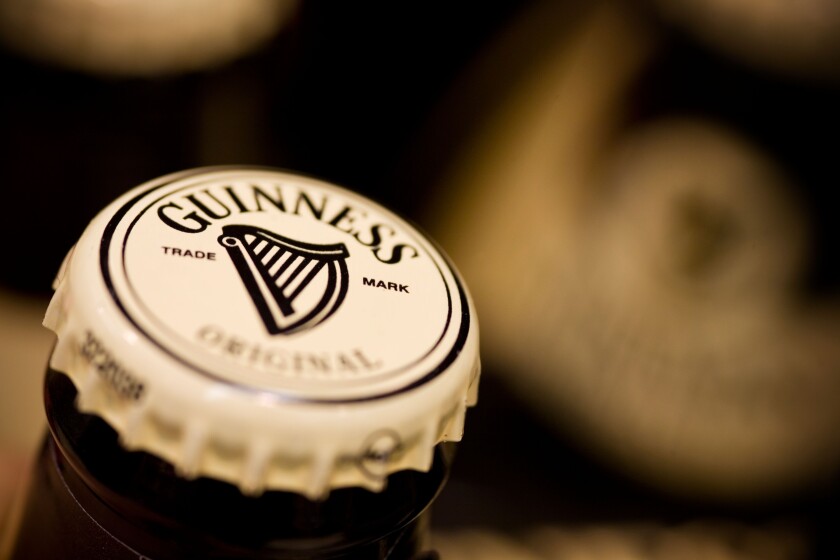 Guinness bottle top Guinness is a Diageo brand