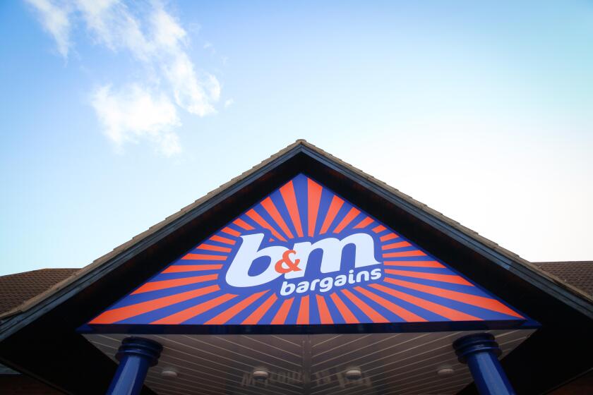 B&M Bargains store against a blue sky in Southampton. Image shot 07/2015. Exact date unknown.