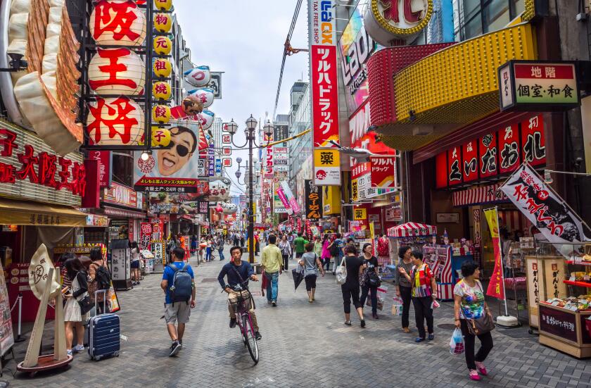 Japan, Osaka City, Dotombori Area,