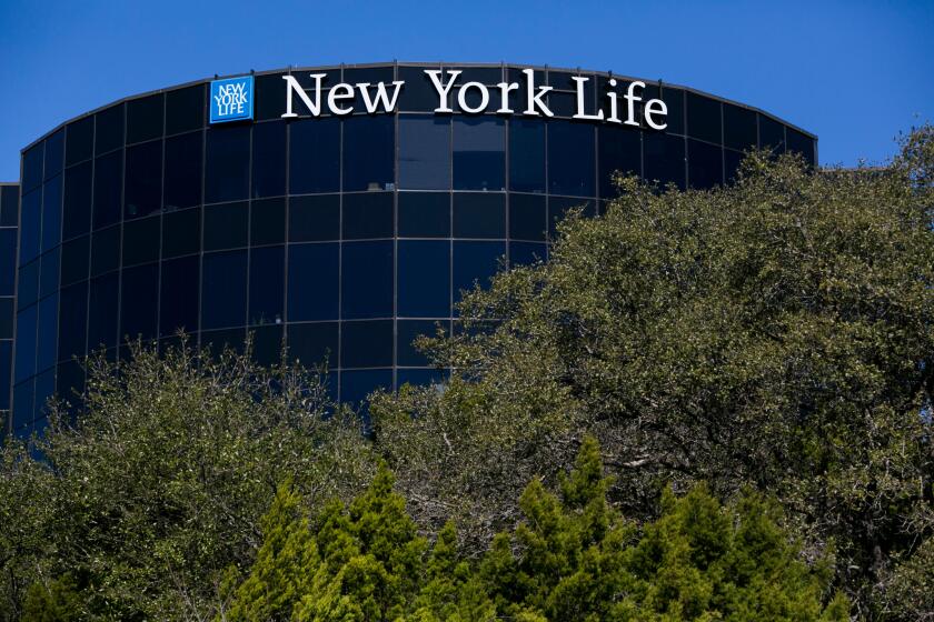 A logo sign outside of a facility occupied by the New York Life Insurance Company in Austin, Texas on January 28, 2017.