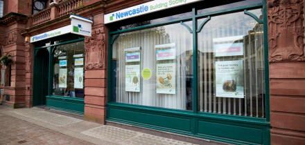 newcastle building society office branch in Carlisle Cumbria England UK