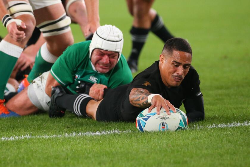 Aaron Smith (NZL), OCTOBER 19, 2019 - Rugby : 2019 Rugby World Cup Quarter-final match between New Zealand 46-14 Ireland at Tokyo Stadium in Tokyo, Japan. (Photo by YUTAKA/AFLO SPORT)