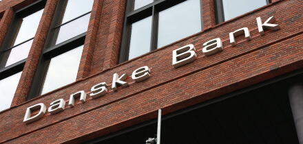Logo of Danske Bank in Copenhagen, Denmark