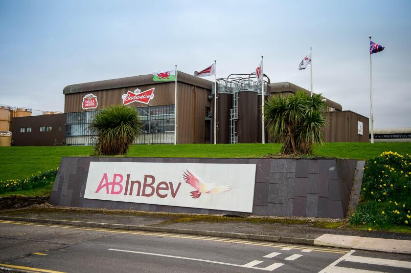 Friday  08 March 2019 

Exterior View of AB InBev Factory, Magor, South Wales