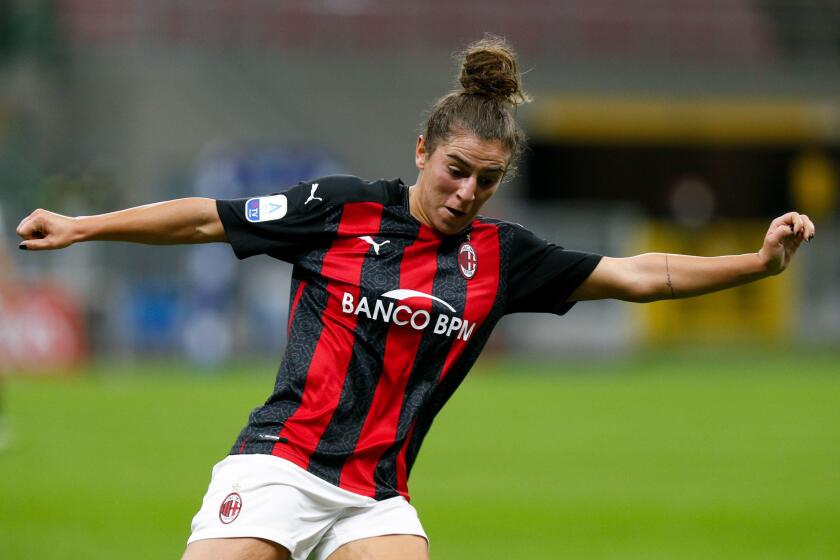 alentina Bergamaschi (AC Milan) during AC Milan vs Juventus Women, Italian Soccer Serie A Women Championship, Milan, Italy, 05 Oct 2020 Credit: LM/Fra