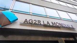 France, Ile-de-France, Paris. Brand AG2R la mondiale. AG2R Agirc-Arrco, Centre de gestion, Caisse de retraite