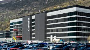 Bio-manufacturing complex Ibex Solutions of the Lonza Group AG for the research and production of corona vaccines, Visp, Valais, Switzerland