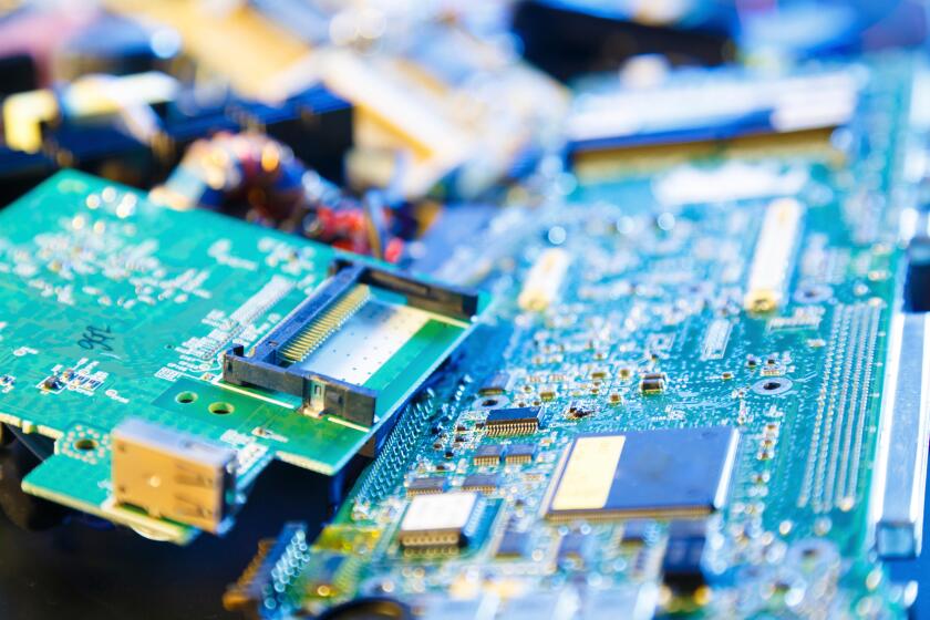 Recycled printed circuit boards.