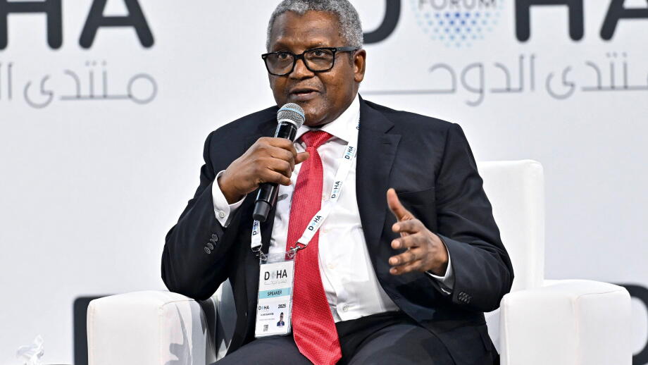 Doha Forum 2025 Aliko Dangote, President, Dangote Foundation, takes part in a panel discussion during the 23rd edition of the Doha Forum 2025 at the Sheraton Grand Doha Resort & Convention Hotel in Doha, Qatar, on December 6, 2025. DOHA Qatar Copyright: x