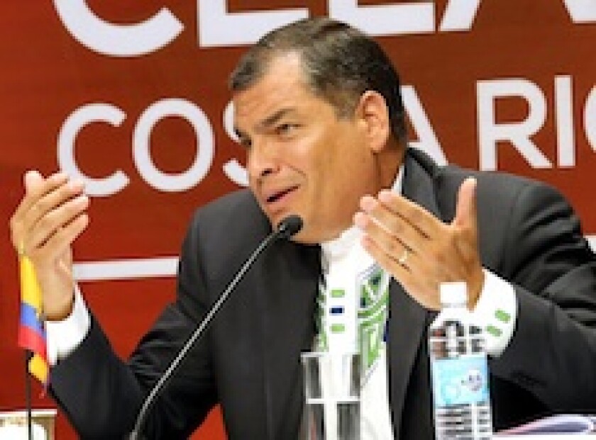 Rafael Correa, Ecuador