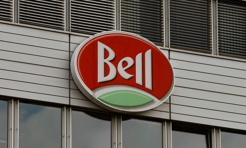 The logo of Swiss Bell Food Group is seen at the company's headquarters in Basel, Switzerland August 9, 2017.  REUTERS/Arnd Wiegmann