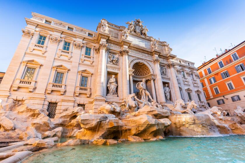 Rome, Italy. Trevi Fountain (Fontana di Trevi) most famous fountain of Rome.