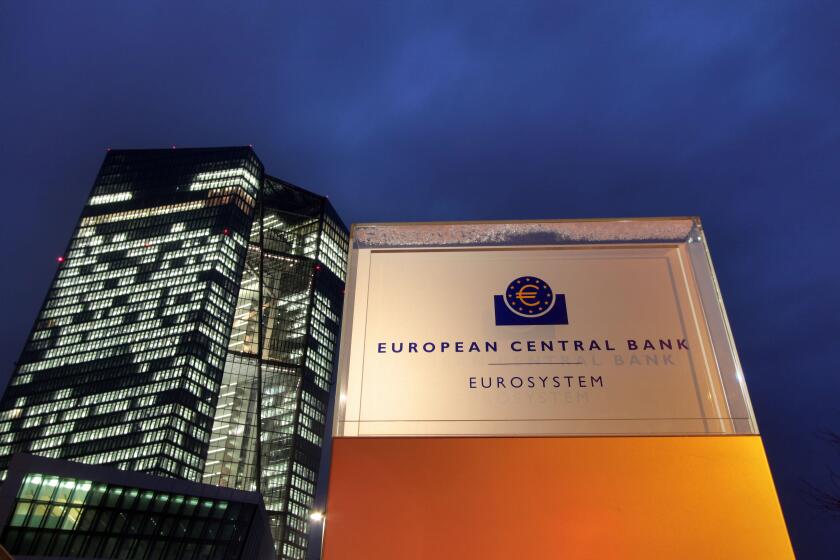 Ecb European Central Bank At Dusk