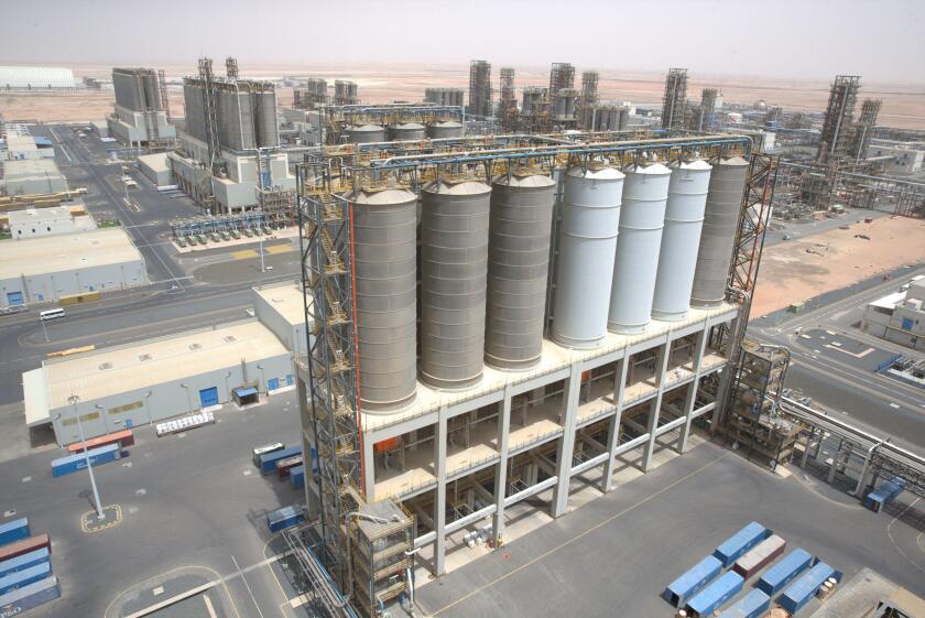 General view of the Borouge petrochemical facility at ADNOC's Ruwais Industrial Complex in Ruwais, United Arab Emirates May 14, 2018. REUTERS/Christopher Pike