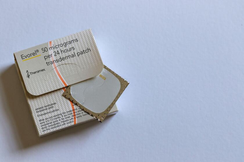 "Evorel" Hormone or Estrogen replacement therapy (HRT) made by "Theramex" pharmaceutical company. Oestradiol trans dermal patch used during menopause