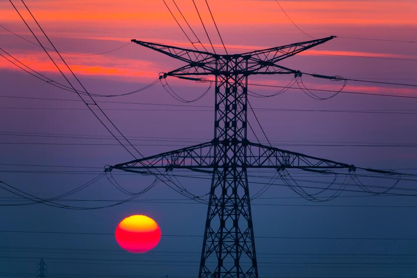 France, Loiret (45), Chaingy, 400 000 volts high voltage electric lines from French transmission electric system operator RTE (Reseau du Transport d'E