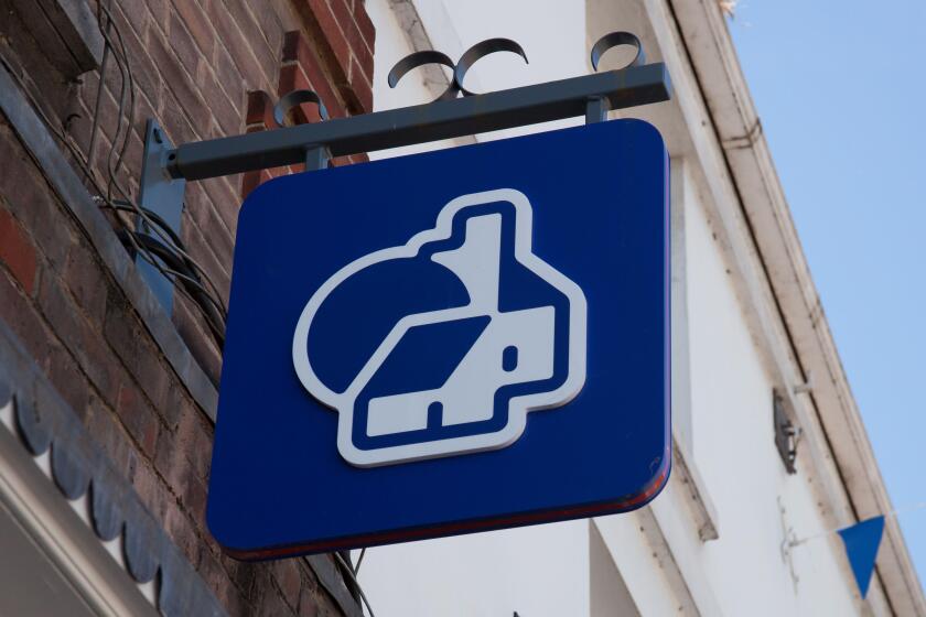 The Nationwide Building Society sign in the UK