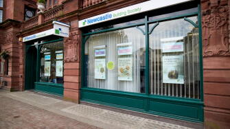 newcastle building society office branch in Carlisle Cumbria England UK
