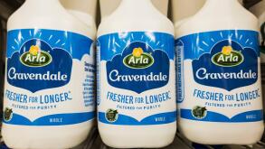Cravendale milk by Arla, a Danish-Swedish company, which has been criticized for the use of food additive Bovaer to cows in an attempt to reduce metha