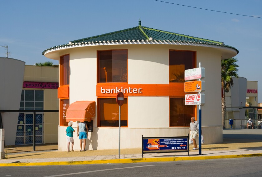 A Branch Of Bankinter La Marina Spain