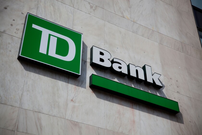 TD bank branch, New York City.