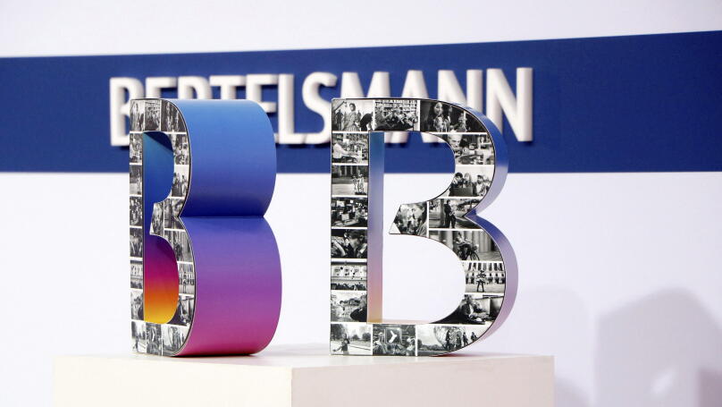 Logo at the Bertelsmann Summer Party 2025 at the Bertelsmann Representative Office in Berlin on 11 September 2025