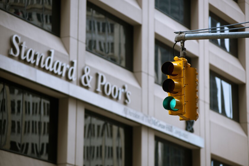 Standard & Poor's headquarters in Lower Manhattan in New York