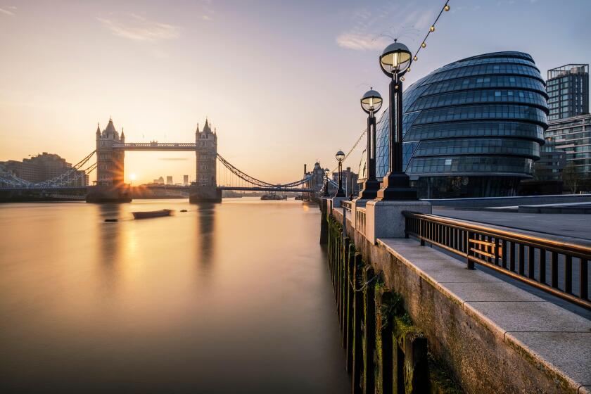 City Hall and Tower Bridge, London, England, UK