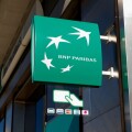 BNP Paribas sign on one of its branches in France