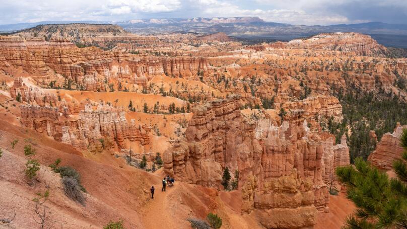 People visiting Bryce Canyon National Park in southern Utah, USA