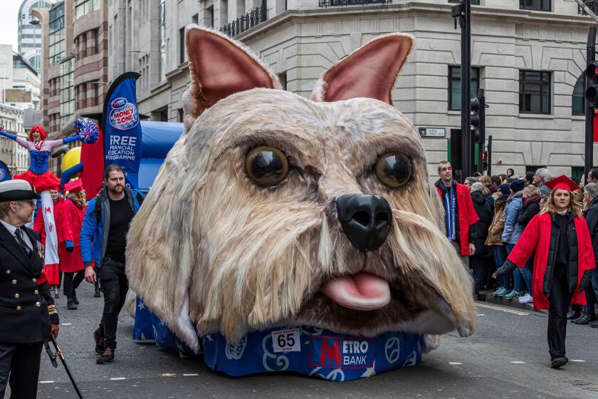 Dog float for Metro Bank at the Lord Mayor of London Parade