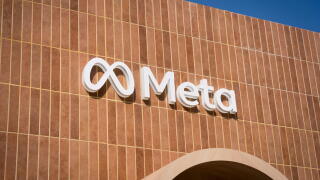 Barcelona, Spain - 02.03.206: the Meta logo is seen on a wall, a social media and technology american company