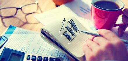 Businessman Working on Project About Business Growth