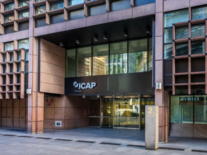 ICAP London - ICAP NEX offices in Central London. ICAP NEX is an inter-broker dealer.